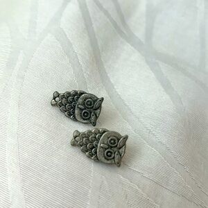 $5 CLEAROUT!! Owl gunmetal earrings Anthropologie studs